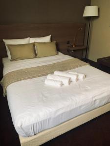 Postel nebo postele na pokoji v ubytování HOTEL BORNEM