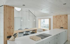 Köök või kööginurk majutusasutuses TIROLER TRIS Full House 10 beds