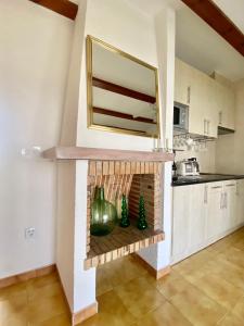 Kuchyň nebo kuchyňský kout v ubytování Terra Apartments