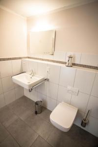 Koupelna v ubytování Ferienwohnung Aalfänger