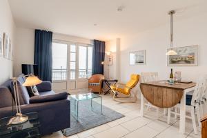 Χώρος καθιστικού στο Nordland Appartements Wohnung Falster