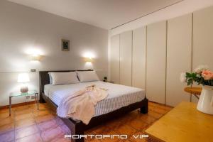 Postel nebo postele na pokoji v ubytování Papù by PortofinoVip