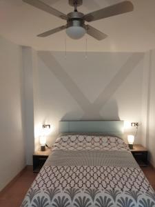 Postel nebo postele na pokoji v ubytování Ático Entero con Habitación en Corella
