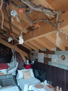 Posezení v ubytování Chalet des secrets