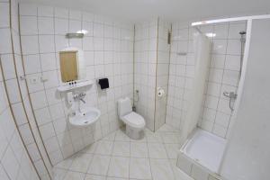 Koupelna v ubytování Twój Hostel Bytom