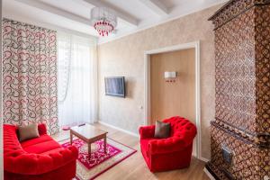 Зона вітальні в Lviv Apartments