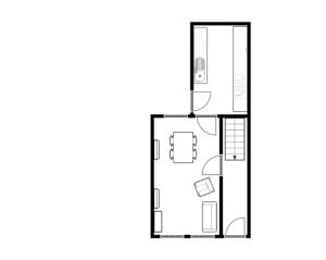 Půdorys ubytování Hartoft St - 2 bed near river