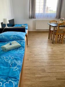 Postel nebo postele na pokoji v ubytování Apartmány u koupaliště