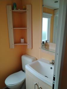 Ein Badezimmer in der Unterkunft MOBIL HOME 43 dans Camping 4 Etoiles