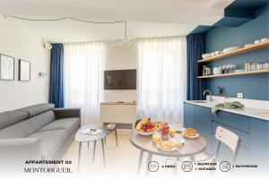 Kuchyňa alebo kuchynka v ubytovaní Beauquartier - Montorgueil