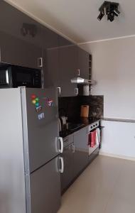 A kitchen or kitchenette at Apartament Orłowo morze i las