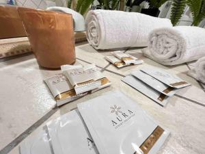 ポンテ・ガレリアにあるCasa Vacanza Fiera di Romaのカウンター(タオル、タオル付) +50枚の写真