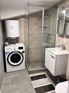 Koupelna v ubytování Daki apartment