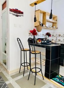 Een keuken of kitchenette bij Lions house arusha Airbnb