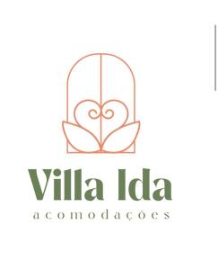 um logótipo para uma villa ideovaolis em Villa Ida Acomodações, 3 suítes aconchegantes e charmosas no centro em Serra Negra