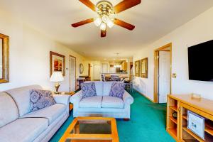 Hollister的住宿－Table Rock Lake Escape，客厅配有2张沙发和1台平面电视