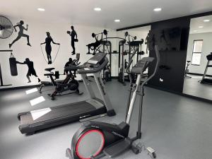 Fitness centrum a/nebo fitness zařízení v ubytování Baja Inn Hoteles Ensenada