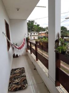 Rõdu või terrass majutusasutuses Ninho das Harpias