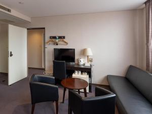 TV a/nebo společenská místnost v ubytování Hotel Epoka Tabist