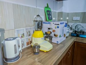 Kuchyň nebo kuchyňský kout v ubytování Shalom Villa
