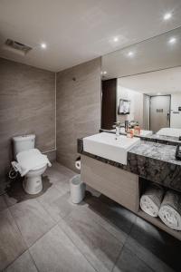 Koupelna v ubytování Hub Hotel Kaohsiung Yawan Branch