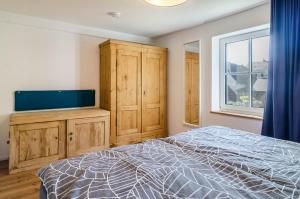 Postel nebo postele na pokoji v ubytování Schienerberghütte