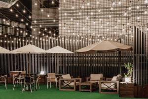 Posezení v ubytování Hub Hotel Kaohsiung Yawan Branch