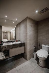 Koupelna v ubytování Hub Hotel Kaohsiung Yawan Branch