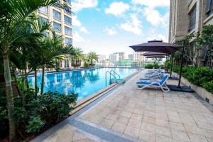 Bazén v ubytování Ming Guan Hotel nebo v jeho okolí