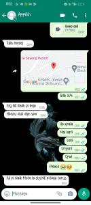 a screenshot of a text message with a dragon on a phone at Cinta Sayang-Sky Residence in Sungai Petani