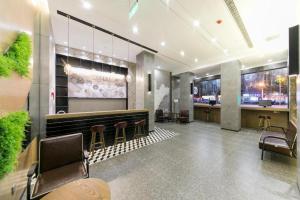 Lounge alebo bar v ubytovaní Starway Hotel Zibo Railway Station Liuquan Road
