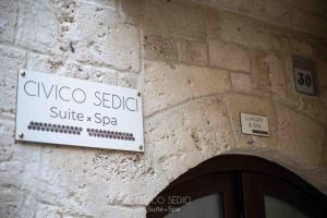 Certifikát, hodnocení, plakát nebo jiný dokument vystavený v ubytování Civico Sedici Suite & Spa