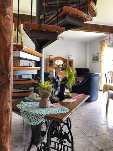 Posezení v ubytování Obergeschosswohnung mit Ausblick