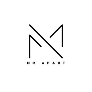 a letter n and n appart logo at NR apart in Santiago