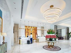 Posezení v ubytování Vienna Hotel Shaanxi Xiianyang Yangling South Station