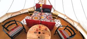 Ένα ή περισσότερα κρεβάτια σε δωμάτιο στο Domaine de Calabel