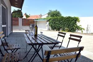 Patio nebo venkovní prostory v ubytování Apartmán Hrušky