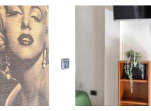 two images of a picture of a woman at SestraHome in Sassari