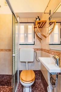 リスボンにあるAlfama Apartmentsのバスルーム(トイレ、洗面台付)