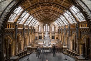 a large room with a staircase in a building at Pass the Keys King s Cross Urban Oasis in London