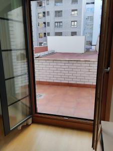 a view from the window of a building at Estudio Céntrico A1 in Oviedo