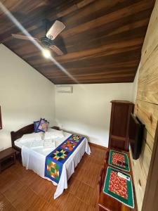 Postel nebo postele na pokoji v ubytování NayMar Paraty Casa Familiar