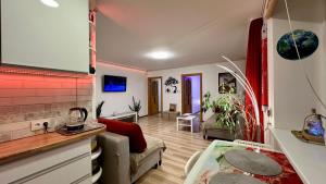 Virtuvė arba virtuvėlė apgyvendinimo įstaigoje NeriesResort 3 Rooms Suite iN Centrum