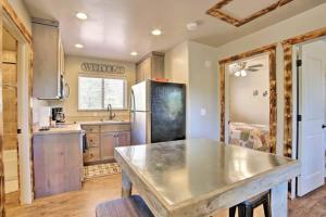 a large kitchen with a stainless steel refrigerator at Angel Rock Rentals of Moab Unit 2 in Moab +19 photos