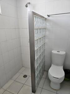 Koupelna v ubytování LaVid Aguascalientes