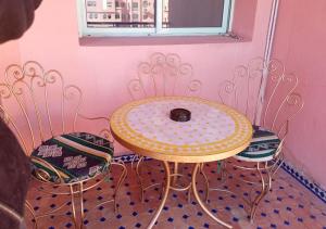 Et opholdsområde på Marrakech Appart