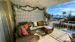 Balkón nebo terasa v ubytování EPIS - large luxury apartment with sea view