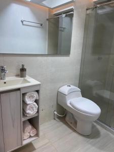 Ванная комната в Apartamento los Angeles 2