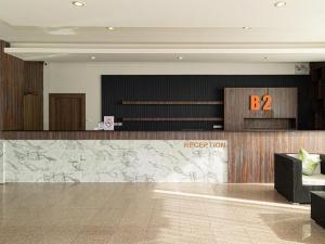 The lobby or reception area at B2 Lampang Boutique & Budget Hotel