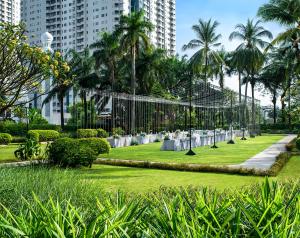 Um jardim em Shangri-La Jakarta